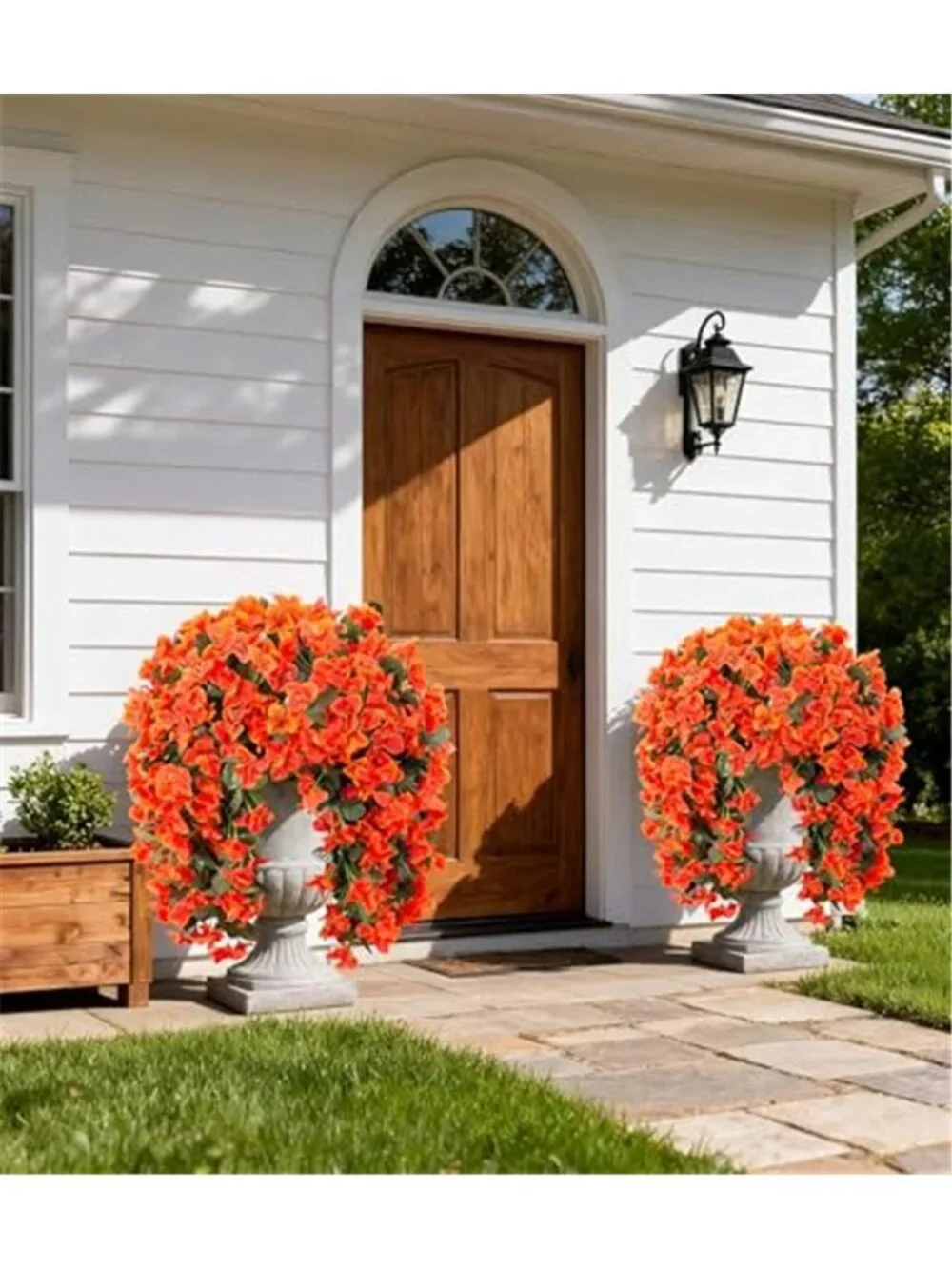 Artificial Bougainvillea Flowers Outdoor UV Resistant Hanging Faux Floral Decor